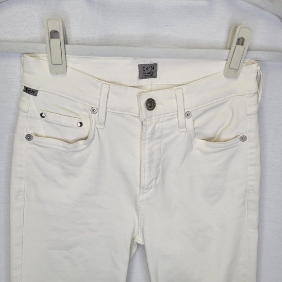 Citizens Of Humanity Women's Size 24 Jeans Ivory Rocket Ankle Skinny - Picture 3 of 7